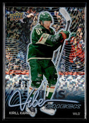 2026-27 Upper Deck Series 1 Hockey Vibe Check Speckle #VC-33 Kirill Kaprizov