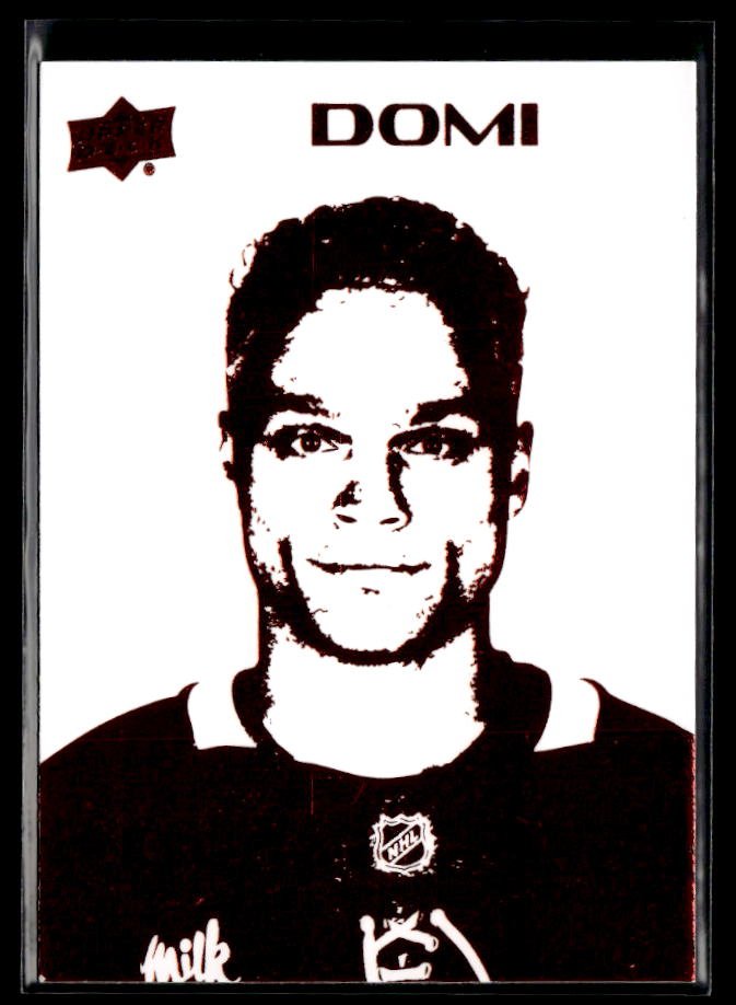 2026-27 Upper Deck Series 1 Hockey Stencils Red #ST-15 Max Domi /999