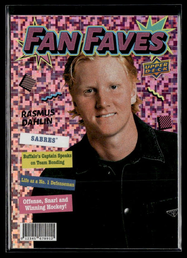 2026-27 Upper Deck Series 1 Hockey Fan Faves Speckle #FF-20 Rasmus Dahlin