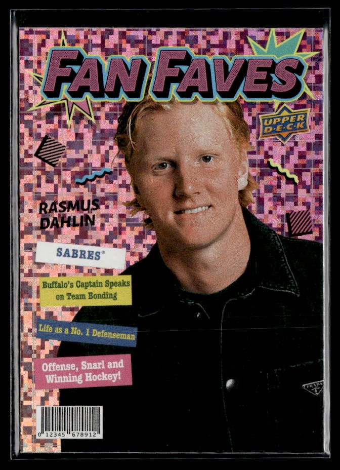 2026-27 Upper Deck Series 1 Hockey Fan Faves Speckle #FF-20 Rasmus Dahlin