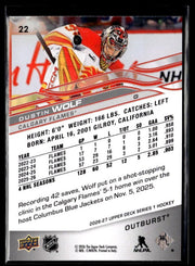 2026-27 Upper Deck Series 1 Hockey Outburst #128 Dustin Wolf (2)