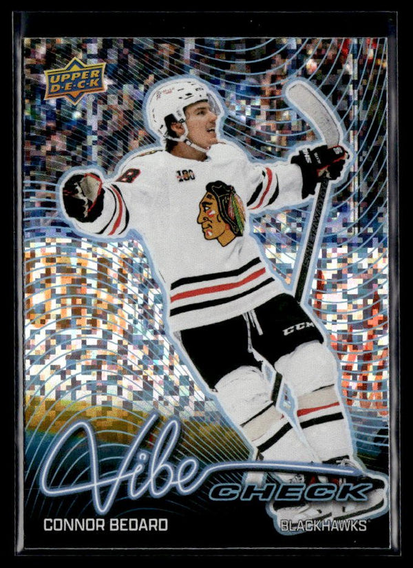 2026-27 Upper Deck Series 1 Hockey Vibe Check Speckle #VC-22 Connor Bedard