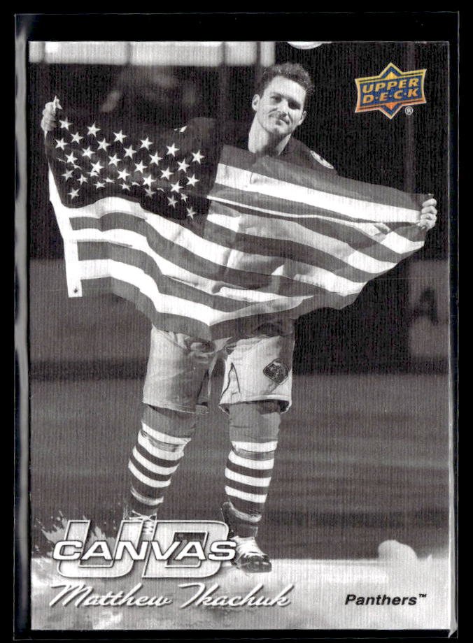 2026-27 Upper Deck Series 1 Hockey Canvas Black & White #C-55 Matthew Tkachuk