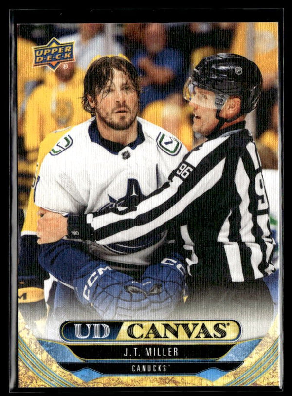 2024-25 Upper Deck Series 2 Hockey UD Canvas #C124 J.T. Miller # UD Canvas hockey card from Upper Deck