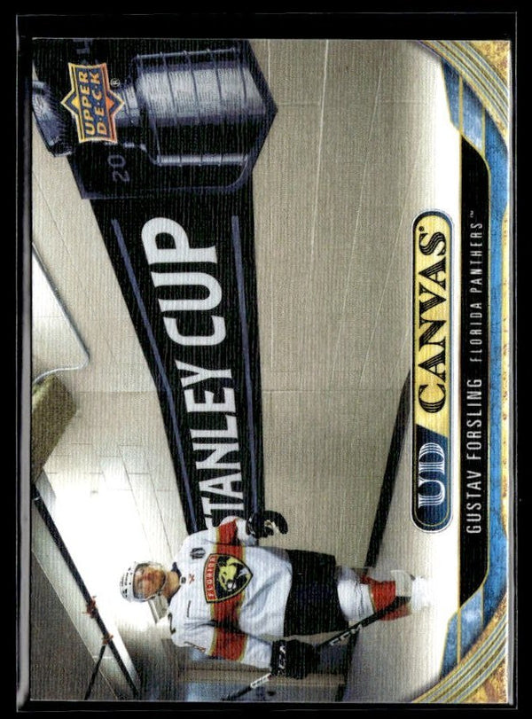 2024-25 Upper Deck Series 2 Hockey Canvas #C148 Gustav Forsling # Canvas hockey card from Upper Deck