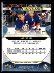 2024-25 Upper Deck Series 2 Hockey Canvas #C202 Anders Lee (2)