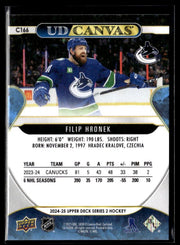 2024-25 Upper Deck Series 2 Hockey Canvas #C166 Filip Hronek (2)