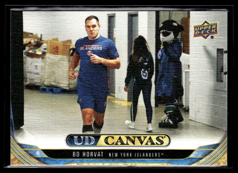 2024-25 Upper Deck Series 2 Hockey Canvas #C160 Bo Horvat # Canvas hockey card from Upper Deck