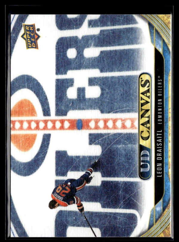 2024-25 Upper Deck Series 2 Hockey Canvas #C136 Leon Draisaitl # Canvas hockey card from Upper Deck