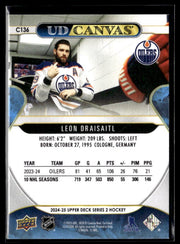 2024-25 Upper Deck Series 2 Hockey Canvas #C136 Leon Draisaitl (2)