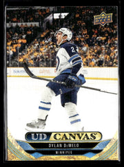 2024-25 Upper Deck Series 2 Hockey Canvas #C147 Dylan DeMelo # Canvas hockey card from Upper Deck