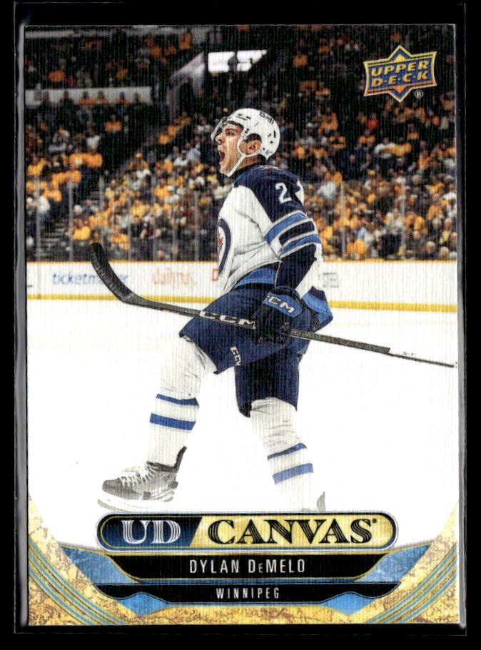 2024-25 Upper Deck Series 2 Hockey Canvas #C147 Dylan DeMelo # Canvas hockey card from Upper Deck