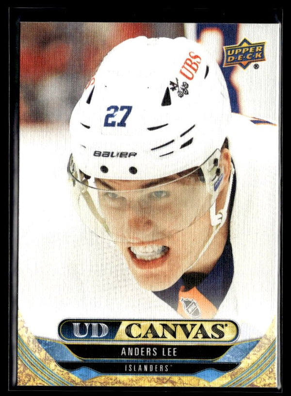 2024-25 Upper Deck Series 2 Hockey Canvas #C202 Anders Lee # Canvas hockey card from Upper Deck