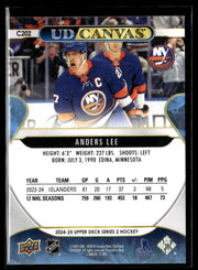 2024-25 Upper Deck Series 2 Hockey Canvas #C202 Anders Lee (2)