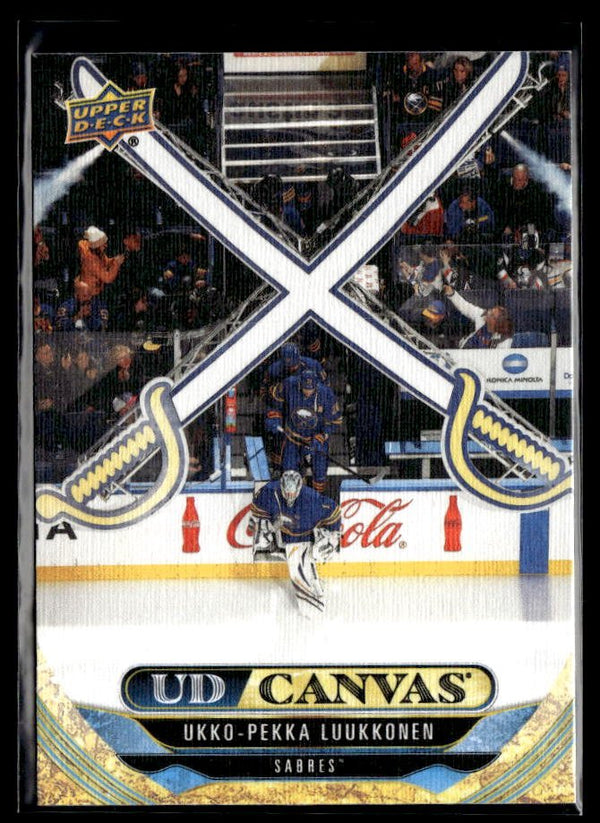 2024-25 Upper Deck Series 2 Hockey UD Canvas #C209 Ukko-Pekka Luukkonen # UD Canvas hockey card from Upper Deck