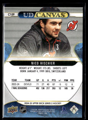 2024-25 Upper Deck Series 2 Hockey Canvas #C159 Nico Hischier (2)