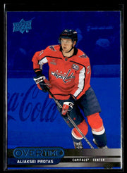 2025-26 Upper Deck Overtime Hockey Blue Foil #36 Aliaksei Protas