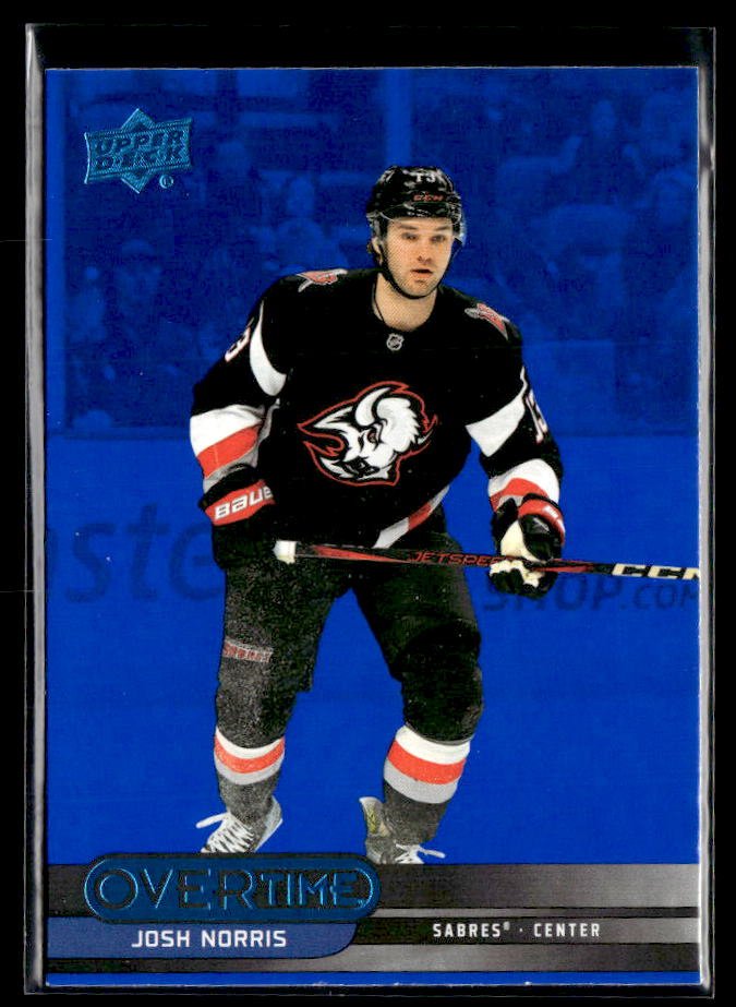 2025-26 Upper Deck Overtime Hockey Blue Foil #57 Josh Norris