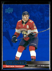 2025-26 Upper Deck Overtime Hockey Blue Foil #75 Matthew Tkachuk