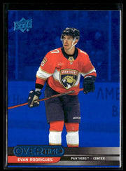 2025-26 Upper Deck Overtime Hockey Blue Foil #3 Evan Rodrigues