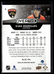 2025-26 Upper Deck Overtime Hockey Blue Foil #3 Evan Rodrigues (2)