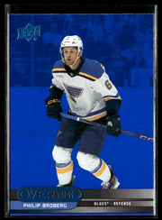 2025-26 Upper Deck Overtime Hockey Blue Foil #49 Philip Broberg