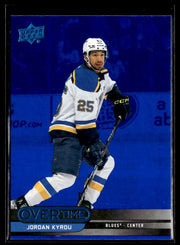 2025-26 Upper Deck Overtime Hockey Blue Foil #7 Jordan Kyrou