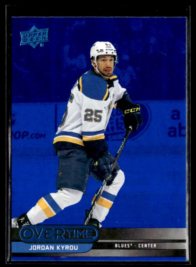 2025-26 Upper Deck Overtime Hockey Blue Foil #7 Jordan Kyrou