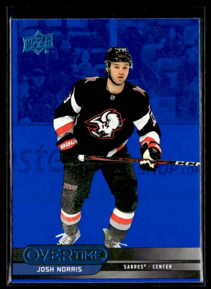 2025-26 Upper Deck Overtime Hockey Blue Foil #57 Josh Norris