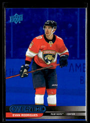 2025-26 Upper Deck Overtime Hockey Blue Foil #3 Evan Rodrigues
