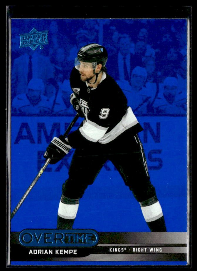 2025-26 Upper Deck Overtime Hockey Blue Foil #71 Adrian Kempe
