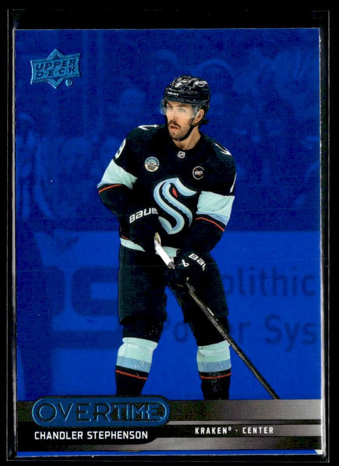 2025-26 Upper Deck Overtime Hockey Blue Foil #40 Chandler Stephenson
