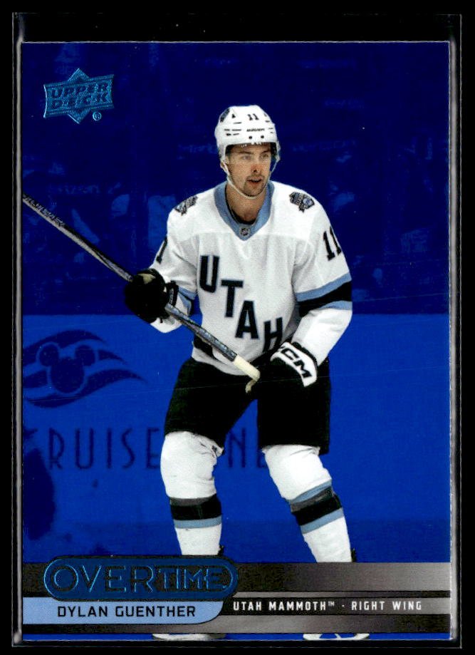 2025-26 Upper Deck Overtime Hockey Blue Foil #11 Dylan Guenther