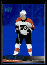 2025-26 Upper Deck Overtime Hockey Blue Foil #74 Matvei Michkov