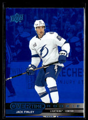 2025-26 Upper Deck Overtime Hockey Blue Foil #78 Jack Finley RC