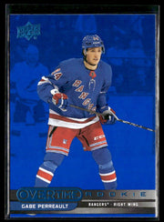 2025-26 Upper Deck Overtime Hockey Rookie Blue Foil #89 Gabe Perreault