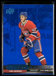 2025-26 Upper Deck Overtime Hockey Blue Foil #93 Ivan Demidov RC