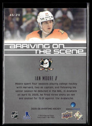 2025-26 Upper Deck Overtime Hockey Arriving on the Scene #AS-20 Ian Moore RC (2)