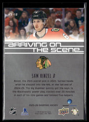 2025-26 Upper Deck Overtime Hockey Arriving on the Scene #AS-12 Sam Rinzel (2)