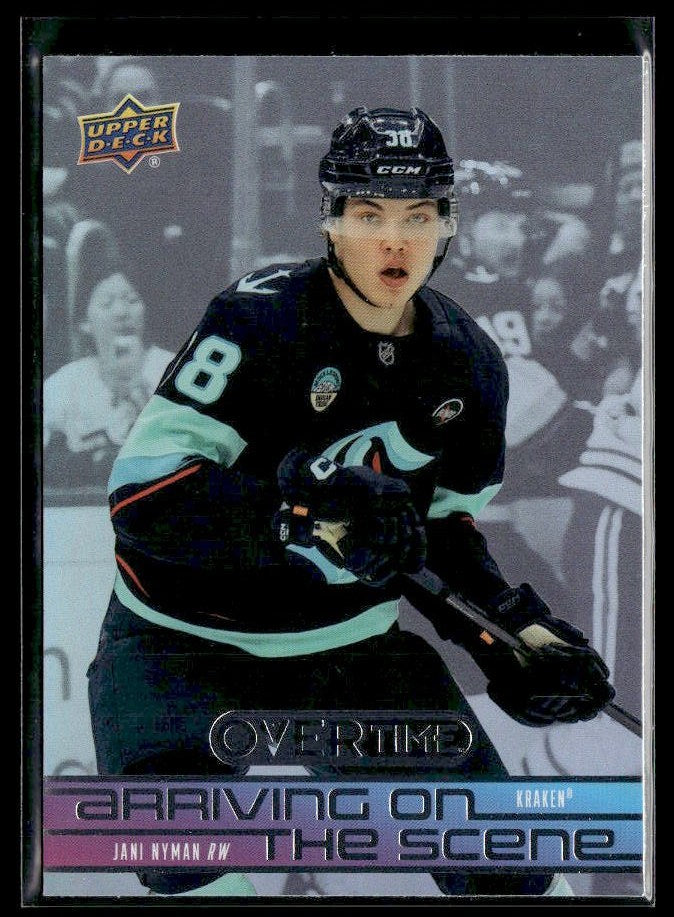 2025-26 Upper Deck Overtime Hockey Arriving on the Scene #AS-28 Jani Nyman RC