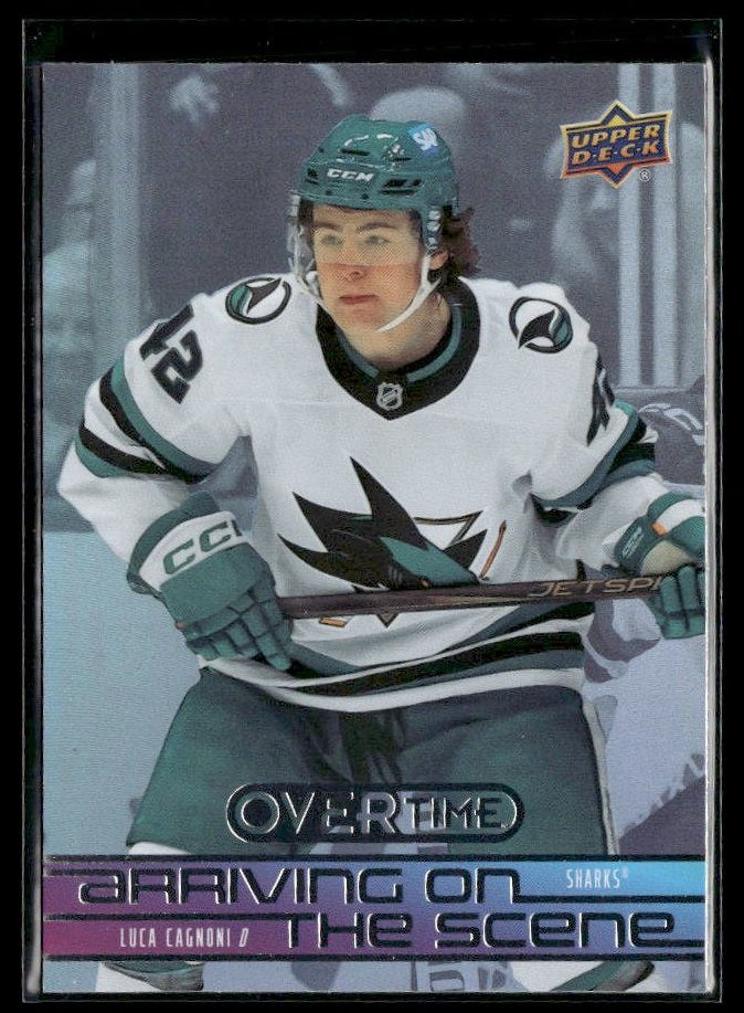 2025-26 Upper Deck Overtime Hockey Arriving on the Scene #AS-26 Luca Cagnoni