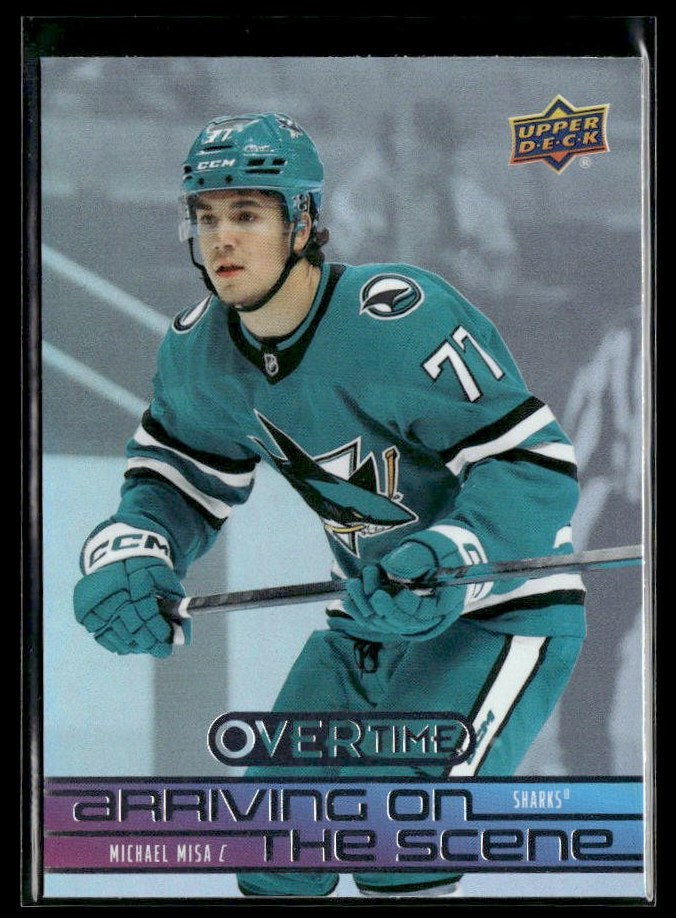 2025-26 Upper Deck Overtime Hockey Arriving on the Scene #AS-40 Michael Misa RC