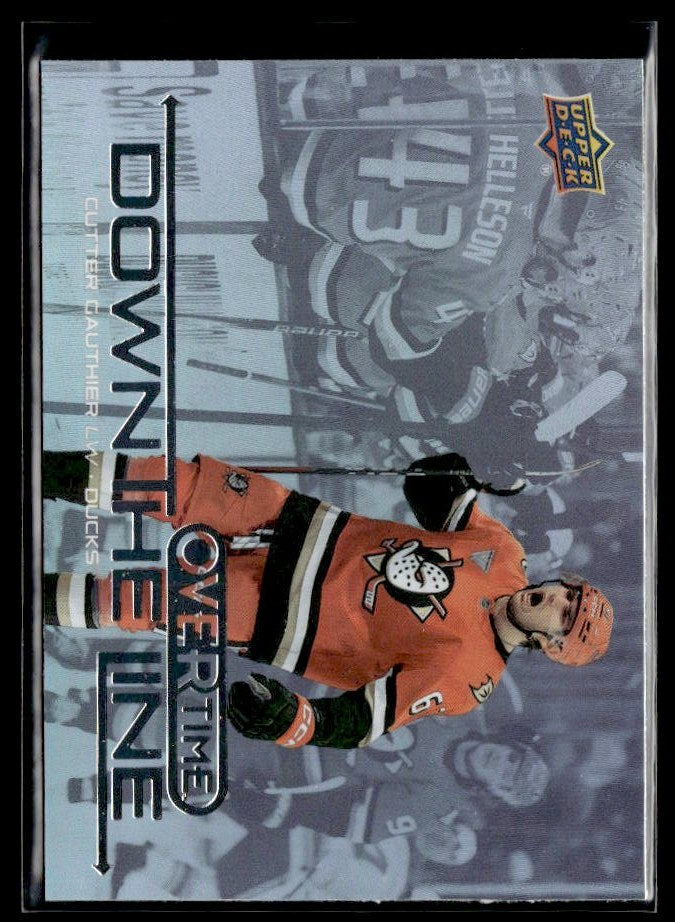 2025-26 Upper Deck Overtime Hockey Down the Line #DTL-1 Cutter Gauthier