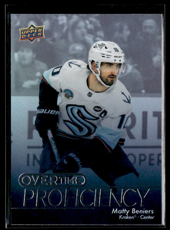2025-26 Upper Deck Overtime Hockey Overtime Proficiency #P-24 Matty Beniers