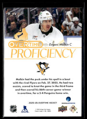 2025-26 Upper Deck Overtime Hockey Proficiency #P-22 Evgeni Malkin (2)