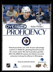 2025-26 Upper Deck Overtime Hockey Proficiency #P-32 Gabe Vilardi (2)