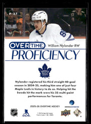 2025-26 Upper Deck Overtime Hockey Proficiency #P-27 William Nylander (2)