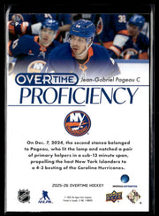 2025-26 Upper Deck Overtime Hockey Overtime Proficiency Jean-Gabriel Pageau (2)