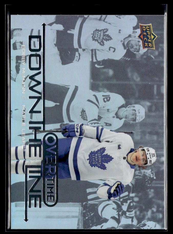 2025-26 Upper Deck Overtime Hockey Down the Line #DTL-24 Bobby McMann