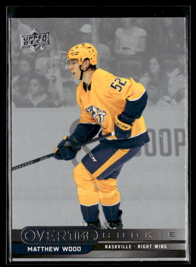 2025-26 Upper Deck Overtime Hockey #91 Matthew Wood RC